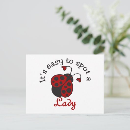 A Lady Briefkaart (Staand voorkant)