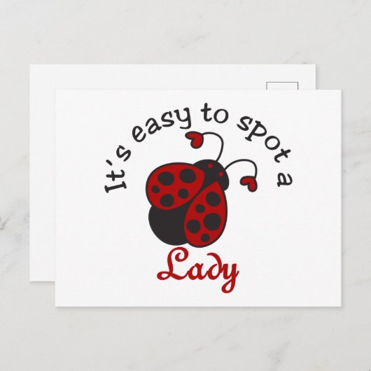 A Lady Briefkaart (Voorkant / Achterkant)