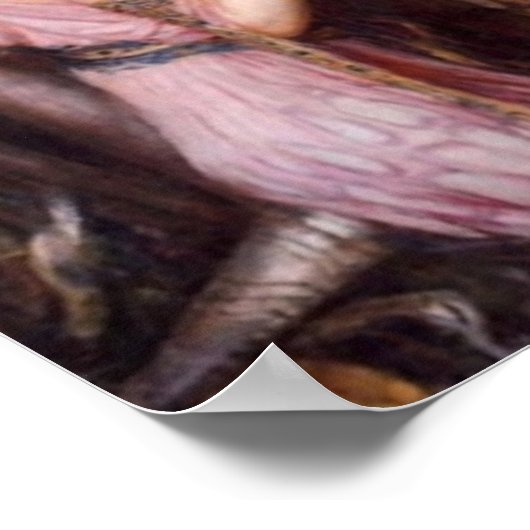 A Lady en Hare Knight Romantic Poster (Hoek)