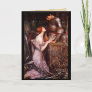 A Lady en Her Knight Kaart