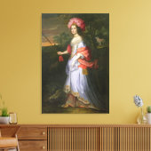 A Lady in Masquerade Costume, c.1679 Canvas Afdruk (Insitu (Woonkamer))