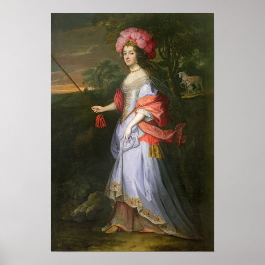 A Lady in Masquerade Costume, c.1679 Poster (Voorkant)