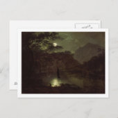 A Lake by Moonlight, c.1780-82 (olie op canvas) Briefkaart (Voorkant / Achterkant)