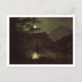 A Lake by Moonlight, c.1780-82 (olie op canvas) Briefkaart (Voorkant)