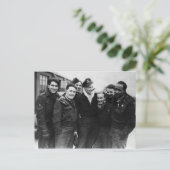 A Lancaster Bomber Crew Briefkaart (Staand voorkant)