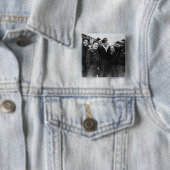 A Lancaster Bomber Crew Vierkante Button 5,1 Cm (In situ)