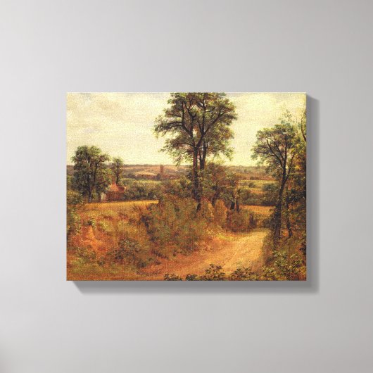 A Lane nabij Dedham, c.1802 (olie op canvas) Canvas Afdruk (Voorkant)