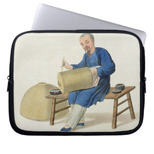 A Lantern Painter, bord 20 uit 'The Costume of C' Laptop Sleeve