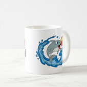 A large and stylish coffee mug as a gift koffiemok (Voorkant rechts)