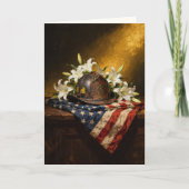 "A Last Salute, Given in Silence" Sympathy Kaart (Voorkant)