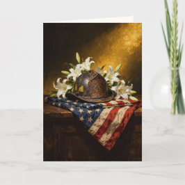 "A Last Salute, Given in Silence" Sympathy Kaart