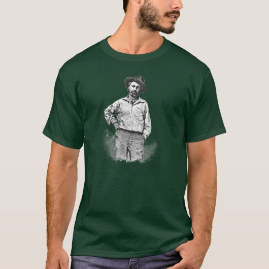 "A Leaf of Grass" Whitman Inspirerend Quote T-shirt (Voorkant)
