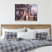 A l'Egide de Minerve Canvas Afdruk (Insitu (Slaapkamer))
