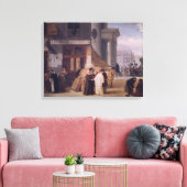 A l'Egide de Minerve Canvas Afdruk (Insitu (Woonkamer))
