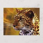 A leopard Stance Briefkaart (Voorkant)