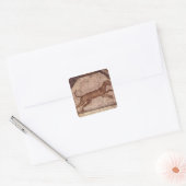 A Leopard Vierkante Sticker (Envelop)
