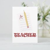 A+ Leraar Bedankkaart (Staand voorkant)
