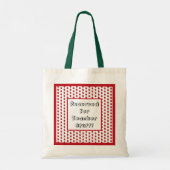 A+ Leraar Rode Appel Cool School Cartoon Tote Bag (Achterkant)