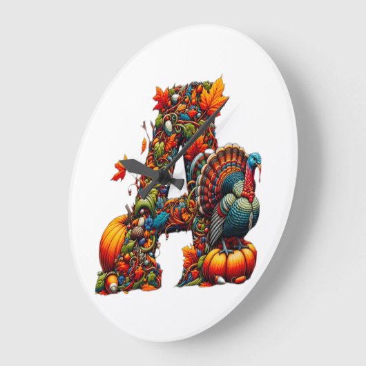 A letter A in Thanksgiving style Grote Klok (Hoek)