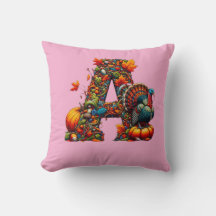 A letter A in Thanksgiving style