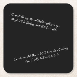 A Letter Few Days After a First Date Kartonnen Onderzetters