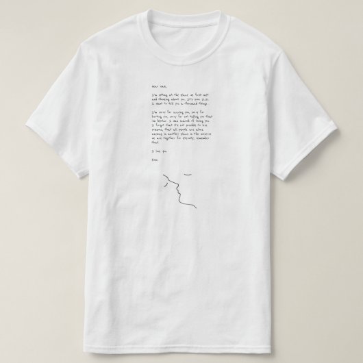 A Letter From Even T-shirt (Design voorkant)