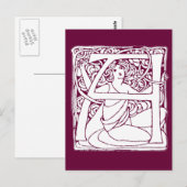 A Letter Lady Briefkaart (Voorkant / Achterkant)
