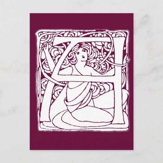 A Letter Lady Briefkaart (Voorkant)