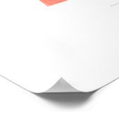 A Letter Monogram White Orchids and Pampas Grass Poster (Hoek)