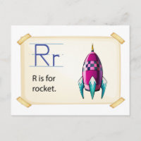 A letter R voor raketten
