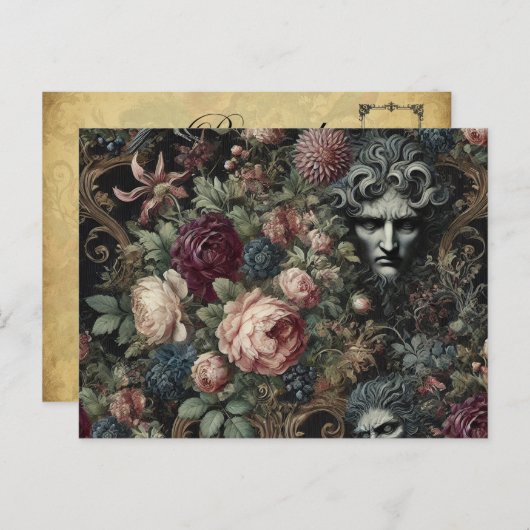 🩸 A Letter to Lunacy - Gotisch Victoriaans Feestdagenkaart (Voorkant / Achterkant)