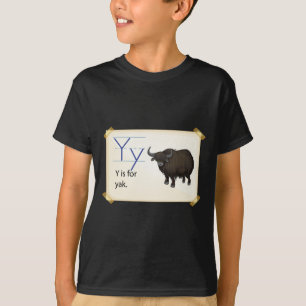 A letter Y voor yak T-shirt