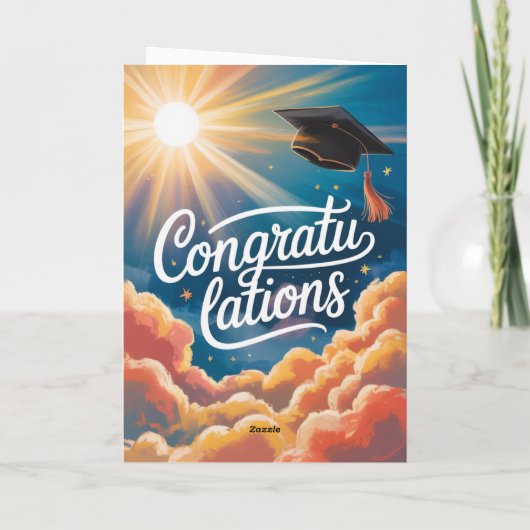 A Level Exam Congratulation Graduation  Kaart (Achterkant)