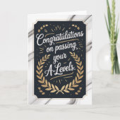 A Level Examen Congratulatie Afstuderen Kaart (Voorkant)