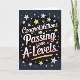 A Level Examen stralende ster Congratulatiekaarten Kaart