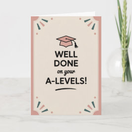 A-Level succes Congratulatiekaarten Afstuderen Kaart