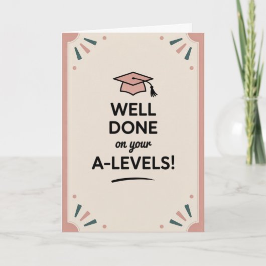 A-Level succes Congratulatiekaarten Afstuderen Kaart (Voorkant)