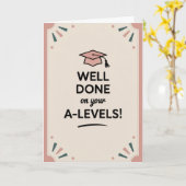 A-Level succes Congratulatiekaarten Afstuderen Kaart (Gele Bloem)