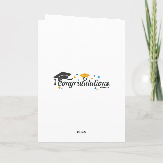 A-Level success floral Congratulations Cards  Kaart (Achterkant)