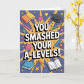 A-Level success floral Congratulations Cards  Kaart (Gele Bloem)