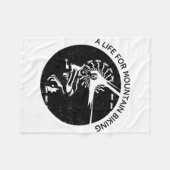 A Life For Mountain Biking (bike Rider Cyclist Sta Fleece Deken (Voorkant (Horizontaal))