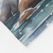 A Lighthouse in Winter Fleece Deken (Hoek)