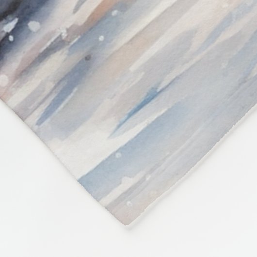 A Lighthouse in Winter Fleece Deken (Hoek)