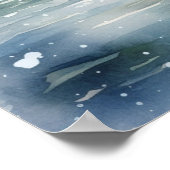 A Lighthouse in Winter Poster (Hoek)