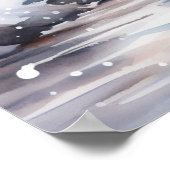 A Lighthouse in Winter Poster (Hoek)