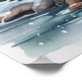 A Lighthouse in Winter Poster (Hoek)