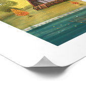 A-Lijst Cabin House Art Print (Hoek)