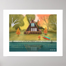 A-Lijst Cabin House Art Print