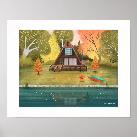 A-Lijst Cabin House Art Print (Voorkant)
