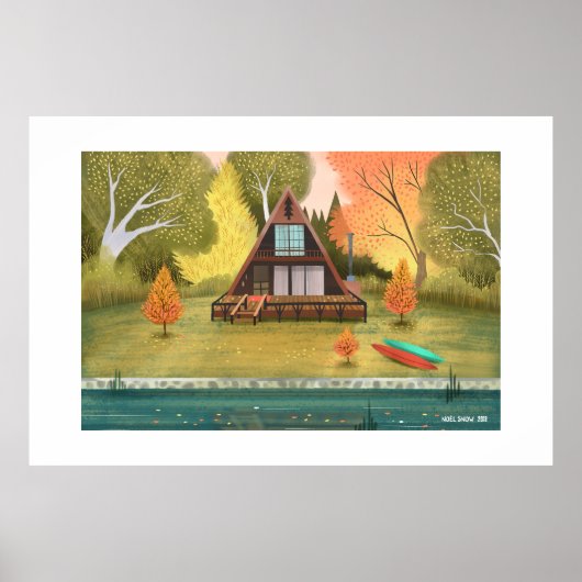 A-Lijst Cabin House Extra grote print (Voorkant)